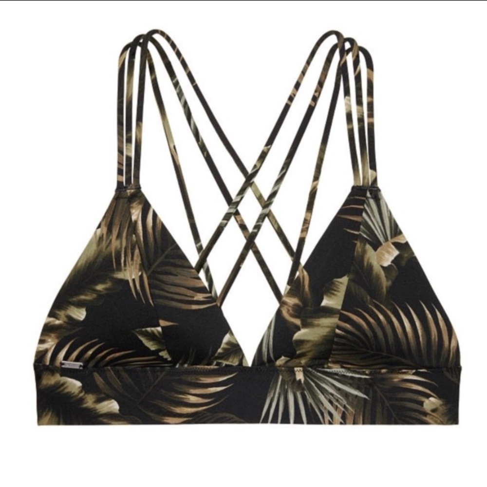 Victoria’s Secret Pink Palm Leaf Print Bralette